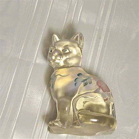 Fenton Glass Cat Etsy