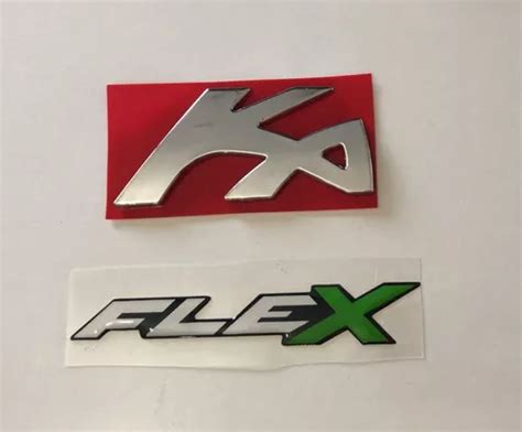 Kit Emblema Letreiro Ka Adesivo Flex Alto Relevo Parcelamento Sem Juros