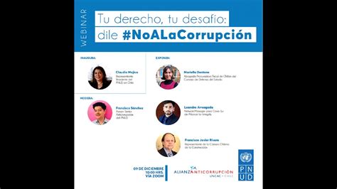 Webinar Tu Derecho Tu Desafío Dile Noalacorrupción Youtube