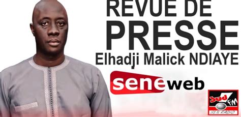 Revue De Presse Du Septembre Avec El Hadj Malick Ndiaye