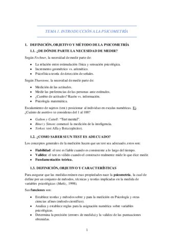 Tema Psicometria Pdf