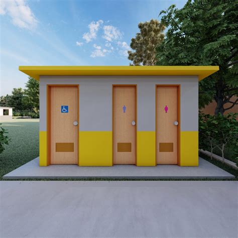 Prefab Public Toilet - 3 Stall - Prefabricated Homes