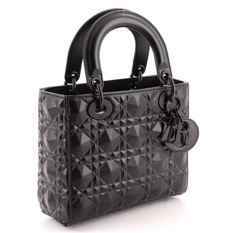 Christian Dior My Abcdior Lady Dior Bag Diamond Motif Cannage Calfskin