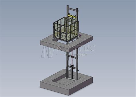 Small Cargo Lift Drawing 32m High Cargo Lift Design Finished Lease