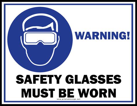 Safety Glasses Must Be Worn Sign Ubicaciondepersonas Cdmx Gob Mx