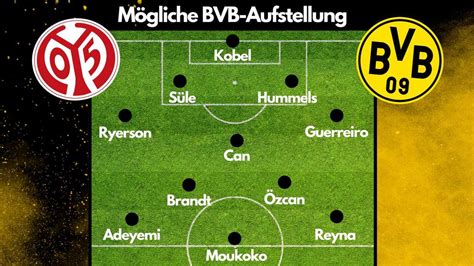 Bvb Aufstellung Gegen Mainz 05 Terzic Muss Bitteren Doppel Ausfall