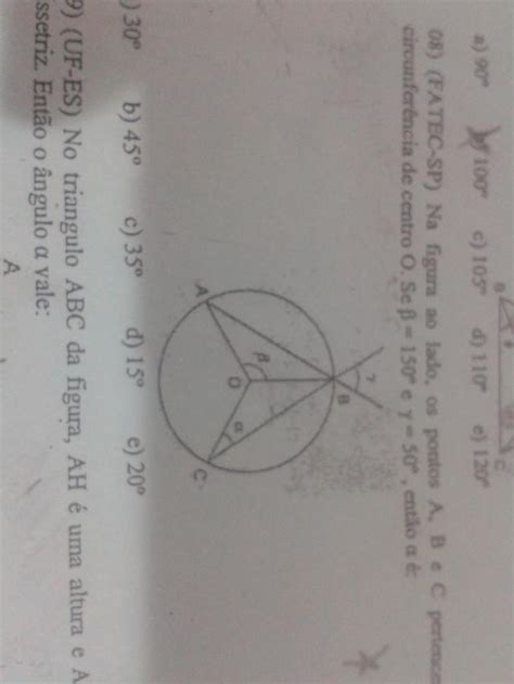 Me Ajudem Por Favor Faetec Sp Na Figura Os Pontos A B E C