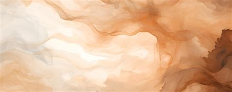 Neutral Watercolor Background Beige And Brown Abstract Texture