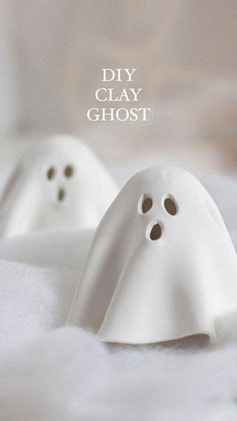 DIY CLAY GHOSTS FOR HALLOWEEN Why Don T You Make Me Halloween Clay