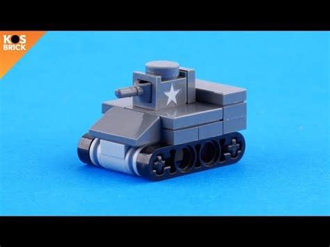 Lego M5 Stuart US WW2 Tank Mini Vehicles Tutorial YouTube Lego