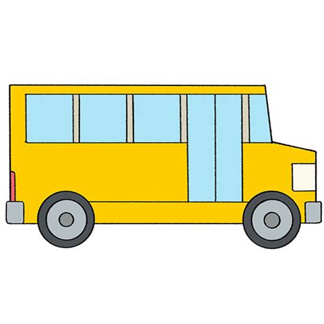 Drawing A School Bus at genjosieblog Blog