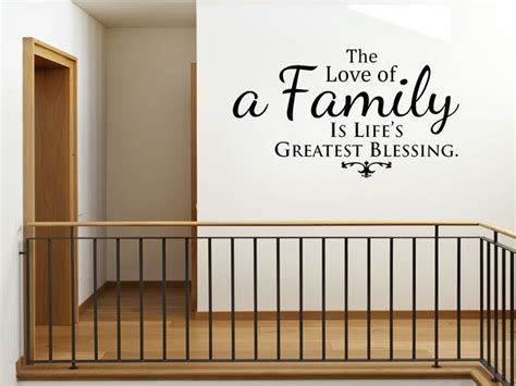 The Love of Family... Wall Art Sticker PVC Decal Vinyl - Etsy