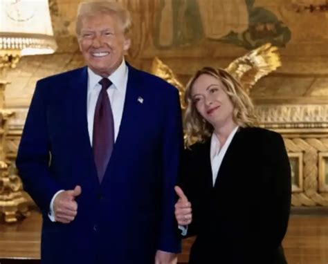 Donald Trump E Giorgia Meloni A Mar A Lago