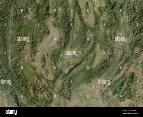 Lampang, province of Thailand. Low resolution satellite map Stock Photo ...