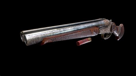 Sawed Off Shotgun 3d Model By Grzegorz Kozłowski Grzegorzkozlowski [41e58cc] Sketchfab