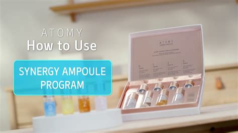 How To Use Atomy Product Synergy Ampoule Program YouTube