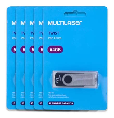 Kit De Pen Drives Gb Twist Pd Preto Multilaser Mercadolibre