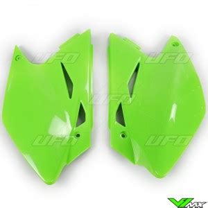 Ufo Side Number Plate Green Kawasaki Kxf Kxf