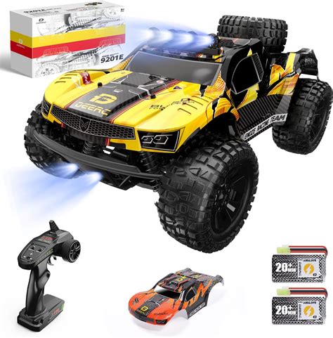 DEERC Coche Teledirigido 1 10 Con Luces RC 48 Km H 4WD Offroad Hobby