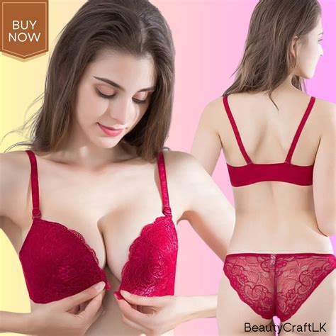 Womens Front Closure Push Up Bra Wireless Back Straps Replaceable Seamless Lace Brassiere A B C