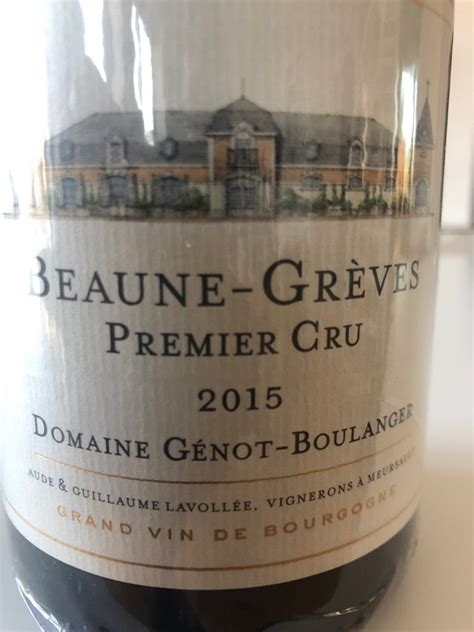 Domaine G Not Boulanger Beaune Er Cru Gr Ves France Burgundy