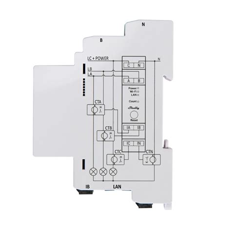 Shelly Pro Em Kierunkowy Tr Jfazowy Licznik Energii