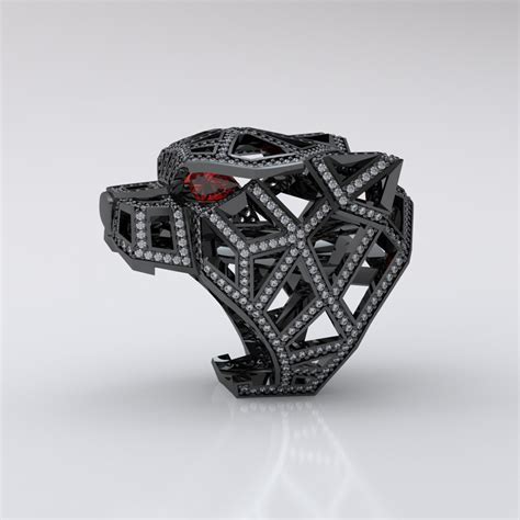 black panther ring cgtrader