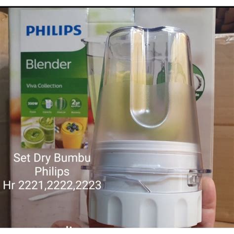 Jual Set Dry Mill Gelas Bumbu HR 2221 2222 2221 DRYMILL PHILIPS