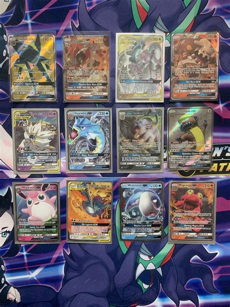 Mavin | Pokemon Tcg 12 Card Lot Of GX Ultra Rare Pokemon And Full Art Gx Pokemon Cards