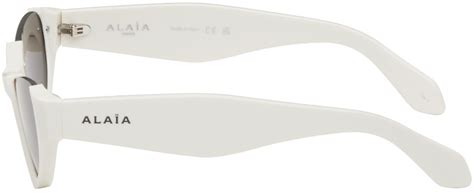 AlaÏa White Cat Eye Sunglasses AlaÏa