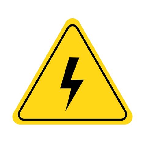 Premium Vector Electric Shock Danger Icon High Voltage Shock Caution