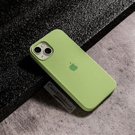 Buy Light Green Silicon Case For iPhone 13