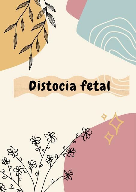 Distocia Fetal Luisana Aneth CR UDocz