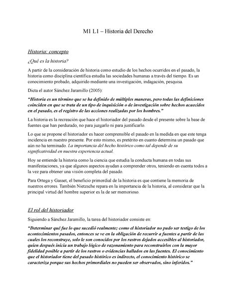 M1 L1 Historia Del Derecho M1 L1 Historia Del Derecho Historia