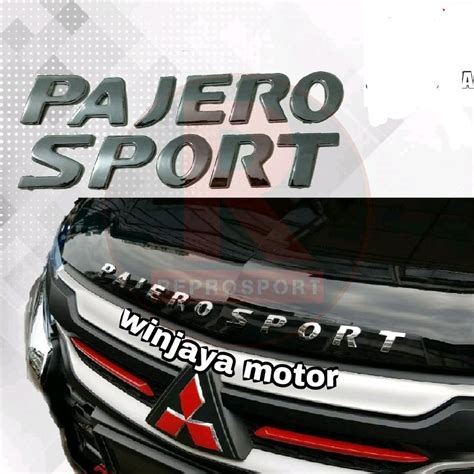 Jual Emblem Kap Mesin All New Pajero Sport Chrome Shopee Indonesia