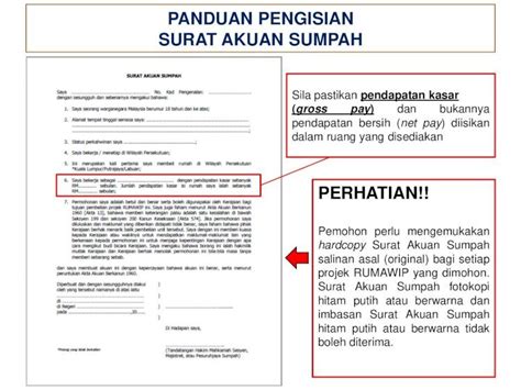 PDF PANDUAN PENGISIAN SURAT AKUAN SUMPAH PENGISIAN SURAT AKUAN