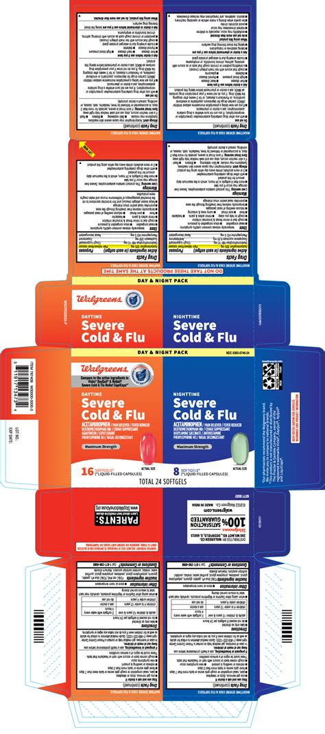 Label Daytime Nighttime Severe Cold And Flu Maximum Strength Kit Oral