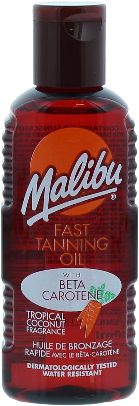 Malibu Sun Olio Solare Abbronzante Veloce Resistente All Acqua Con