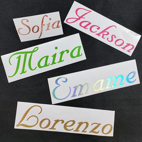 Pegatinas De Pared Con Nombre Personalizado Calcoman As Con Texto