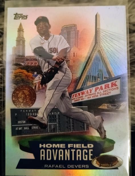 Topps Home Field advantage Rafael Devers nice : r/baseballcards