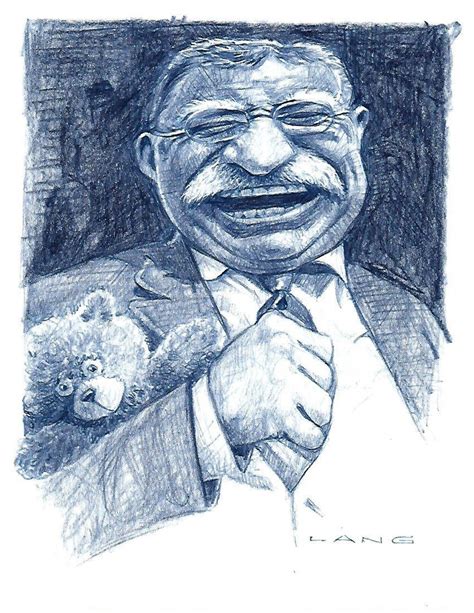 Teddy Roosevelt and Teddy Bear Original Art Drawing - Etsy