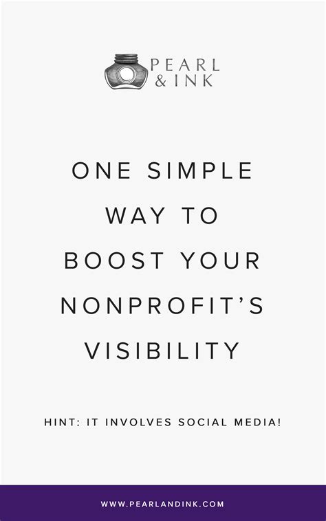 One Simple Way To Boost Your Nonprofit’s Visibility — Pearl & Ink