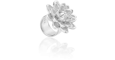 Tane Mexico Dalia Sterling Large Ring In White Lyst