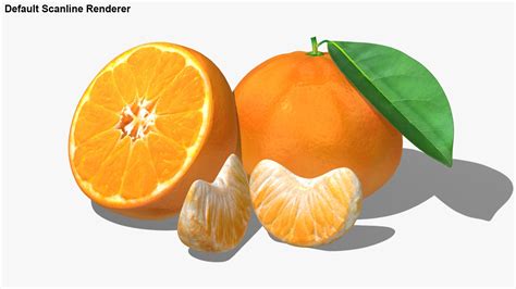 Realistic Tangerine 3d Turbosquid 1205849