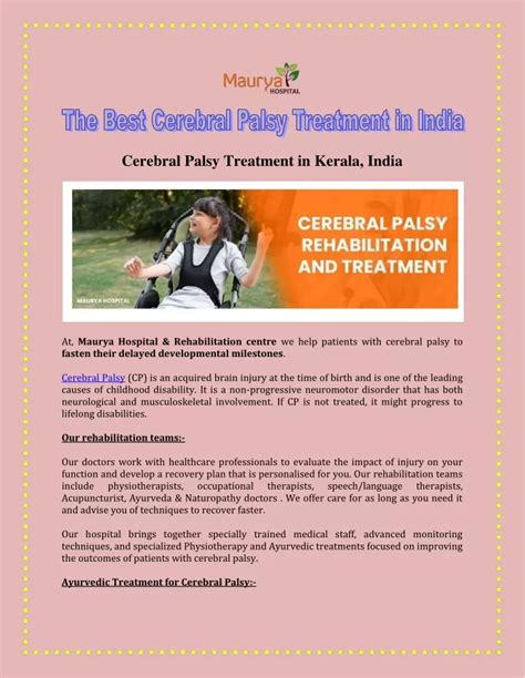 PPT The Best Cerebral Palsy Treatment In India PowerPoint