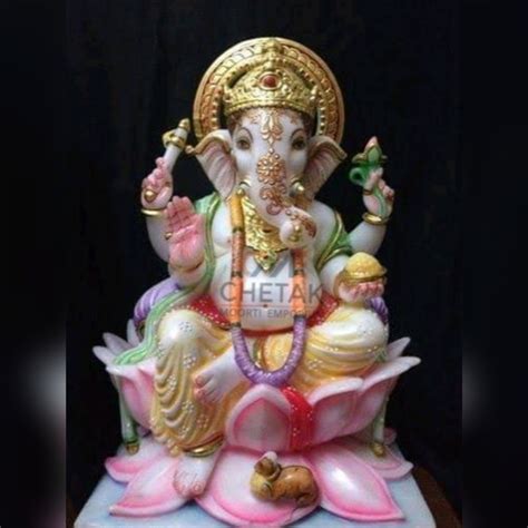 Multicolor Marble Lord Ganesha Sculpture At Rs In Jaipur Id