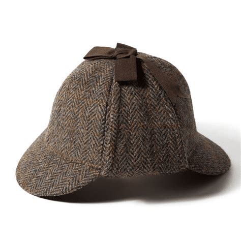 Genuine Harris Tweed Deerstalker Hat