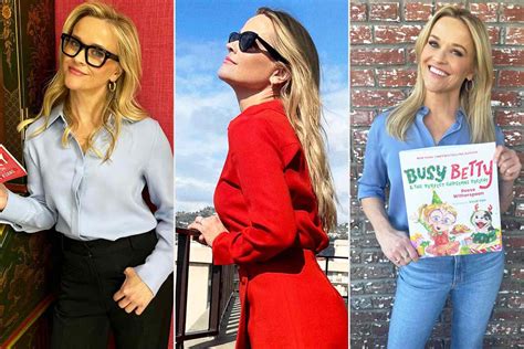 Reese Witherspoon Wears Colorful Blouses For Spring On Repeat