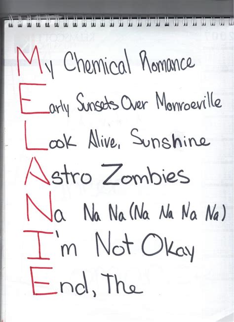 Mcr Melanie Letter By Mcrhess On Deviantart