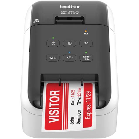 Buy Brother Ql 810w Ultra Fast Wireless Label Printer Blackwhite